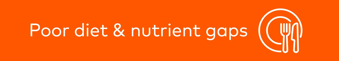 Poor diet and nutrient gaps