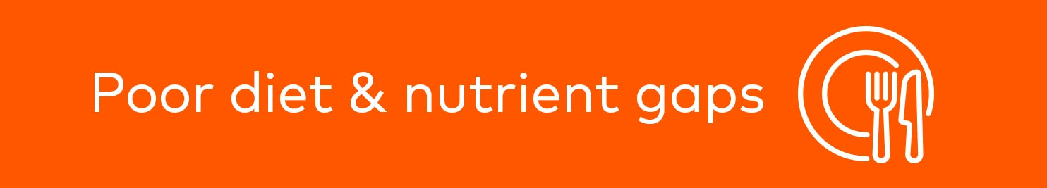 Poor diet and nutrient gaps