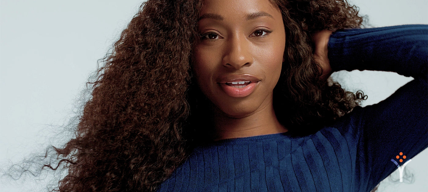 Model with Textured Hair