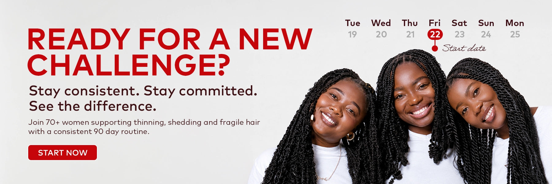 Ready for a new challenge?  Stay consistent. Stay committed.See the difference.