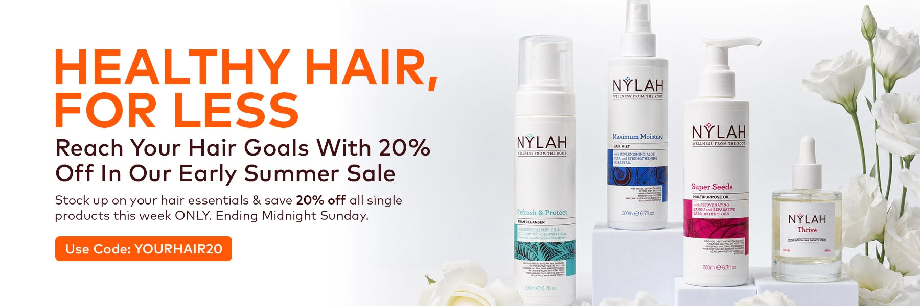 Reach Your Hair Goals With 20% Off In Our Early Summer Sale.