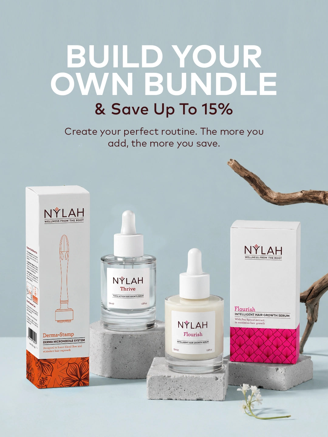 Build your own bundle & Save Up to 15%. Create your perfect routine. The more you add, the more you save