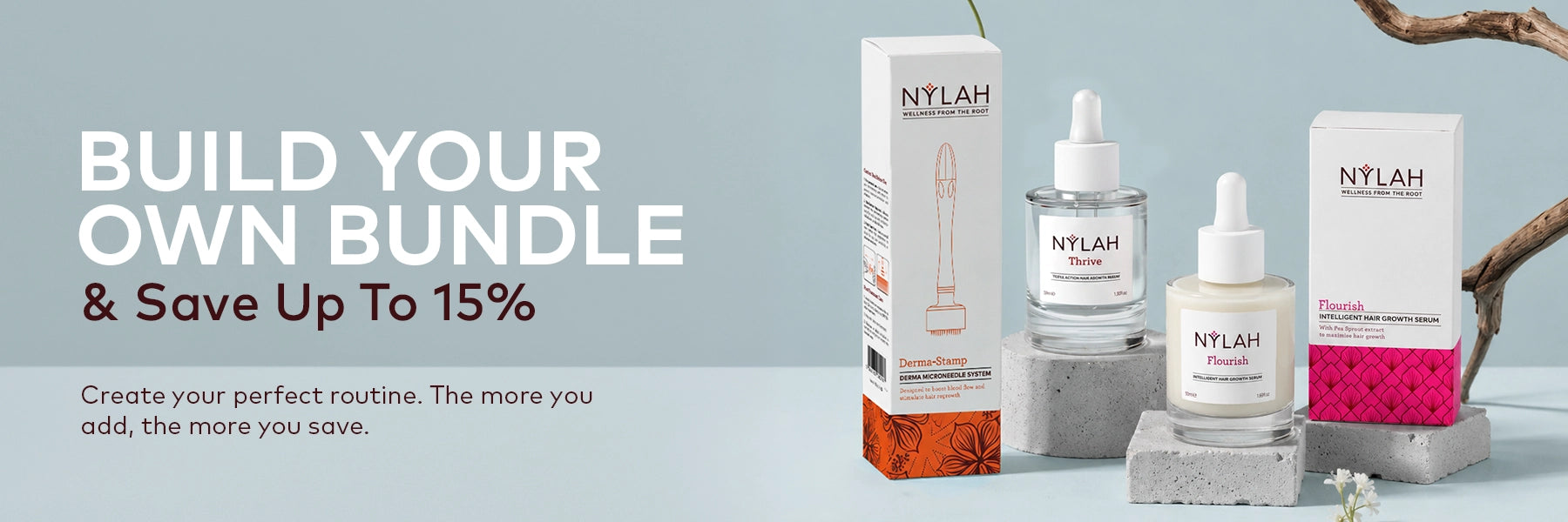 Build your own bundle & Save Up to 15%. Create your perfect routine. The more you add, the more you save