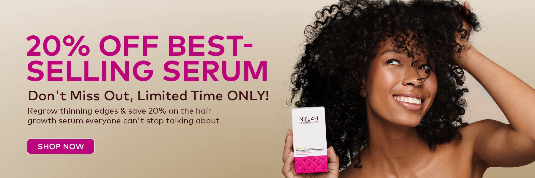 20% OFF FLOURISH HAIR GROWTH SERUM