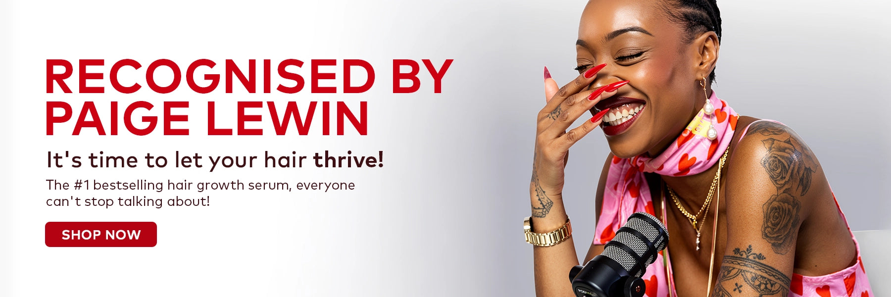 THRIVE RECOGNISED BY PAIGE LEWIN