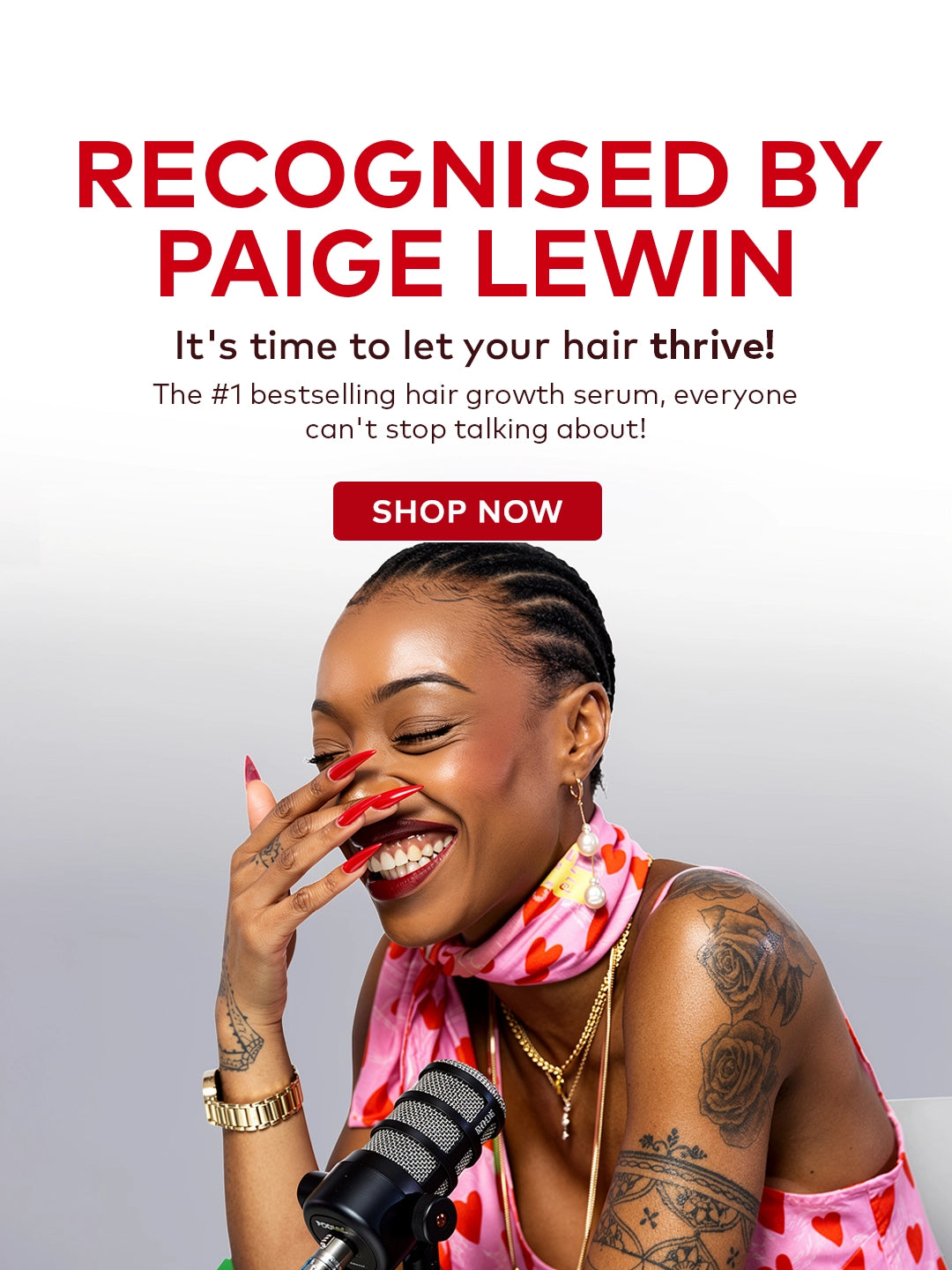 THRIVE RECOGNISED BY PAIGE LEWIN