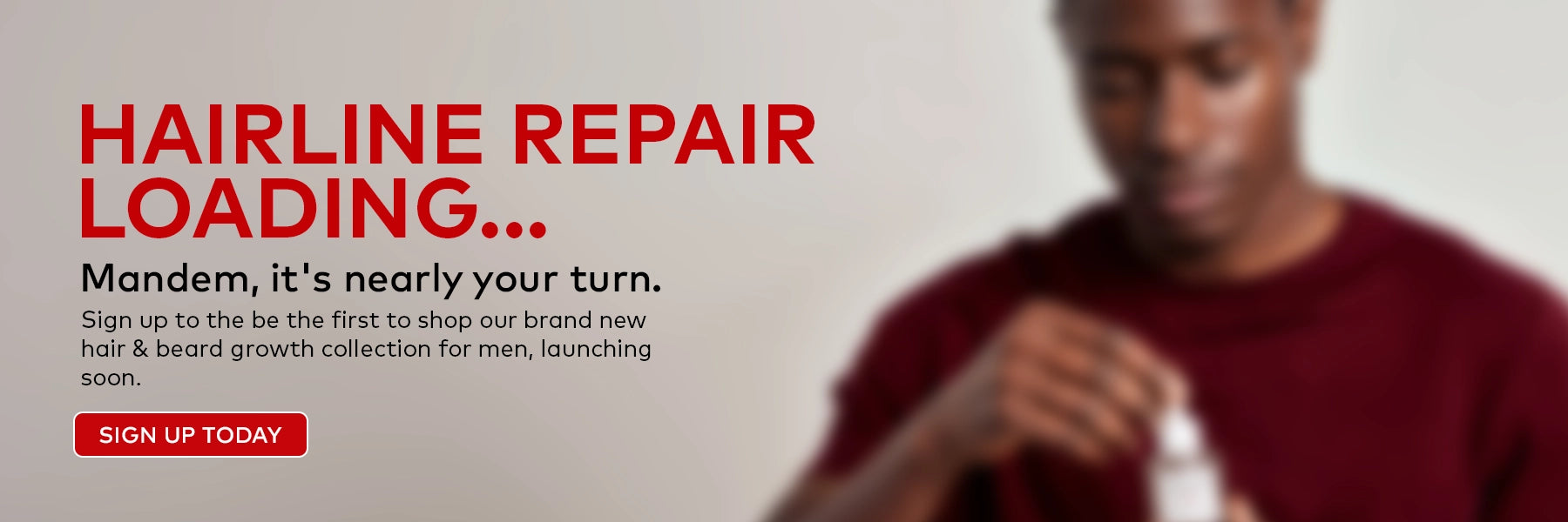 Men's Hair Growth Products Launch