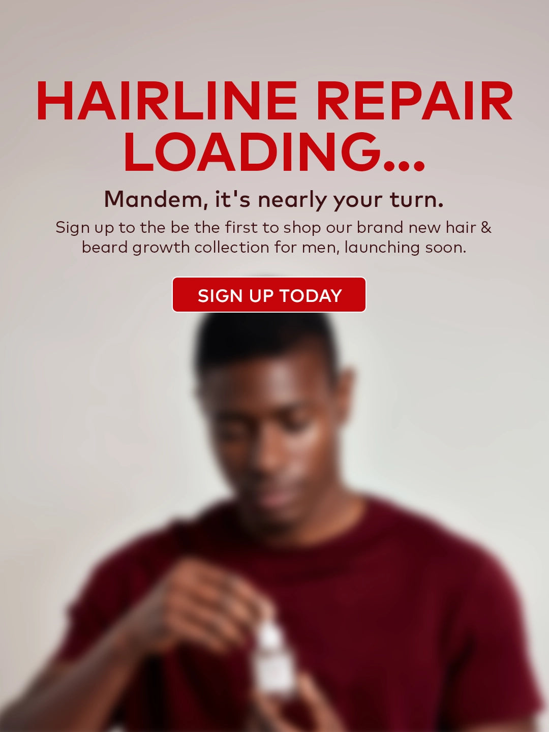 Men's Hair Growth Products Launch
