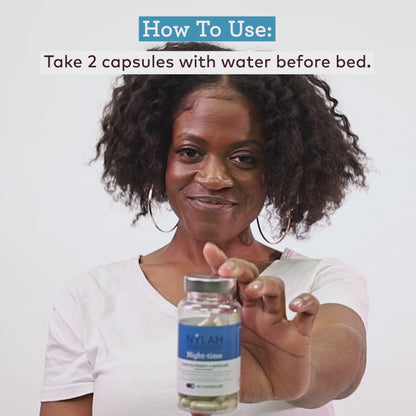 How to Use Nighttime Hair Nutrient Capsules | Hair Growth Supplements | Nylah's Naturals